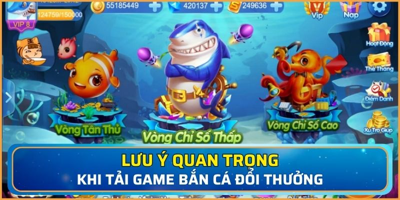 Lưu ý dành cho người chơi khi tải game